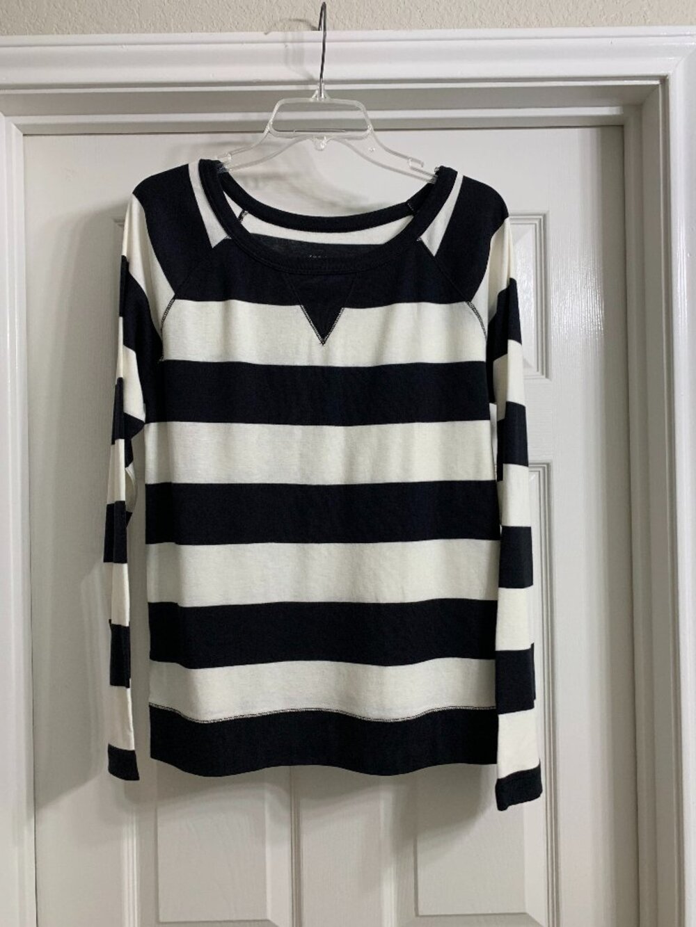 The Limited Brand Women's Black and White Shirt, Size Large